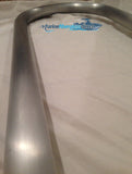 Two (2) Marine Dock & Boat 12" Hand Rails - Grab Bar- Flat Base - Marine Fiberglass Direct