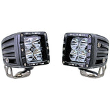 Pair of dependable work lights - extreme distance - spot - stainless steel - marine - quality led cubes