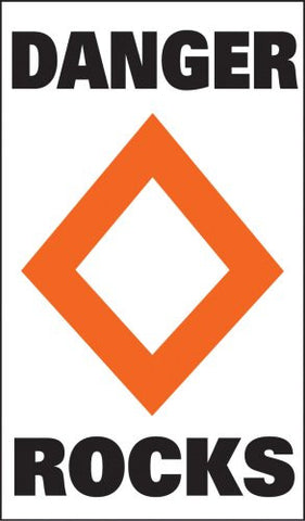 Taylor Made Products Sur-Mark Marker Buoy Label (Danger Rocks) - Marine Fiberglass Direct