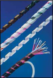 1/2" Black Polyethylene Heli-Tube Spiral Cable Wrap Wire Cover -HT 1/2 UR- 10' Roll - Marine Fiberglass Direct