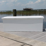 Fiberglass Dock Box - 26"H X 75"W X 27"D - CM07 With Gas Shocks - Marine Fiberglass Direct