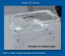 Clear Two Beverage/Cup/Drink Holder- 8.5" x 4.75" x 3" -ACR2 - Marine Fiberglass Direct
