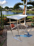 Sea-Line Four Leg Fish Cleaning Station Fillet Table Dock Aluminum 40" x 23" - SLFCS40-4 - Marine Fiberglass Direct