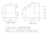 CENTER CONSOLE - 25"H x 26"W x 31"D - CMCC05 - Marine Fiberglass Direct