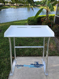 Sea-Line Four Leg Fish Cleaning Station Fillet Table Dock Aluminum 40" x 23" - SLFCS40-4 - Marine Fiberglass Direct