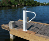 36" H - Aluminum Boat Grab bar Post  - Safety Handrail for Marine, Dock, Deck, Pool, Hot Tub