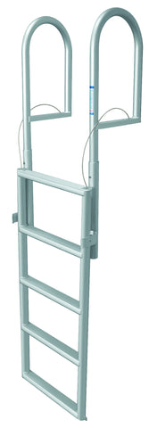 JIF Marine - 5 Step Dock Lift Ladder - Anodized Aluminum - DJX5 - Marine Fiberglass Direct