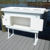 C&M Marine Fish Cleaning Table W/Dry Storage - 54" x 24" -- FCS-CAB-SM