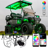 Golf Cart Under glow LED Lighting RGB Bluetooth app controlled brightest waterproof