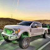 Green LED Rock Lights SEMA Truck Underglow Accent