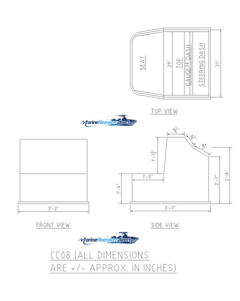 Free Line Center Console SEA-LINE CENTER CONSOLE - 35