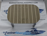 Casting Platform 12" x 18" - Brushed Tan/Teak - Spotting and Sighting Fly and Flats Fishing Gheenoe