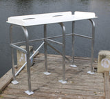 Fish Cleaning Station Fillet Table Dock  52" W x 24" D x 39" H - MFDFCS52