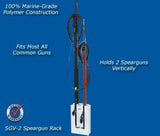 Spearfishing Speargun Holder Rack - Store One to Two Guns - Marine Fiberglass Direct