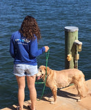 4' Collegiate Nautical Water Dog Leash - University Miami - UM - Pet Accessories - Marine Fiberglass Direct