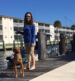6' Collegiate Nautical Water Dog Leash - University Miami - UM - Pet Accessories - Marine Fiberglass Direct