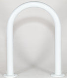 Marine Dock & Boat - 18" H x 13" W - Aluminum Handrail - Safety Grab Bar Rail - White Powder Coating