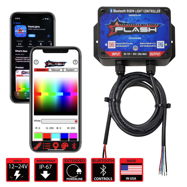 Marine RGBW Bluetooth™ Controller for LED Lights | Multi Zone – Marine ...