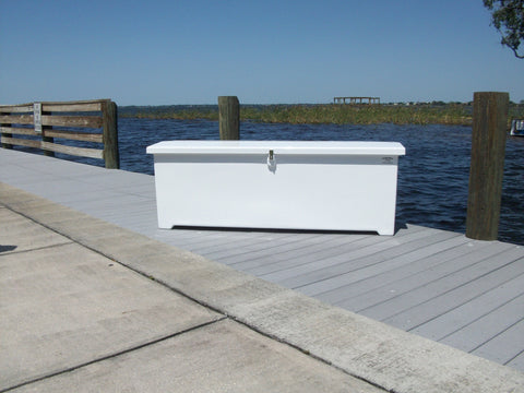 Sea-Line Fiberglass Dock Box - 18"H X 121"W X 16"D - SL100 - Marine Fiberglass Direct