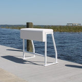 Aluminum Leaning Post 34"H x 38" W x 18" D - SLLP01 - Marine Fiberglass Direct