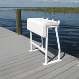 Aluminum Leaning Post 34"H x 38"W x 18"D w RH - SLLP02 - Marine Fiberglass Direct