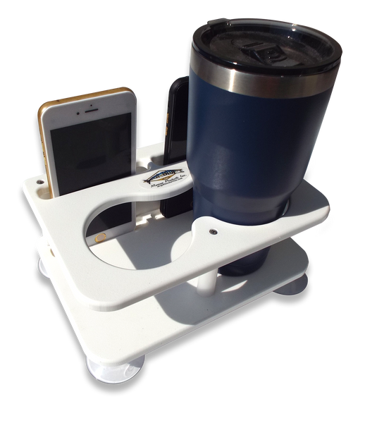 Double drink and cell phone holder 9"X 6 1/4" X 3 1/8" Tall SMDHCELL