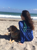 8' Collegiate Nautical Water Dog Leash - University Miami - UM - Pet Accessories - Marine Fiberglass Direct
