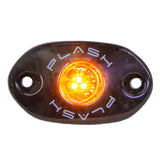 CORPUS - Amber Carbon Fiber LED Deck Light - Black Housing