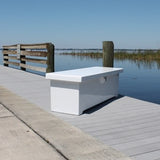 Fiberglass Dock Box - 22"H X 66"W X 22"D - CM06 - Marine Fiberglass Direct