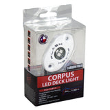 CORPUS - Green Carbon Fiber LED Deck Light - White Housing with box 