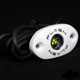 CORPUS - Cool White Carbon Fiber LED Deck Light - White Housing