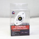 CORPUS - Cool White Carbon Fiber LED Deck Light - White Housing