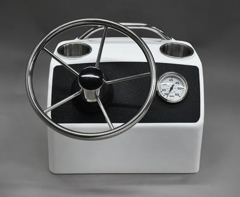 Savreitly Boat Steering Wheel PU Foam Steamship Pontoon 3 Spokes With