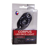 CORPUS - Cool White Carbon Fiber LED Deck Light - Black Housing