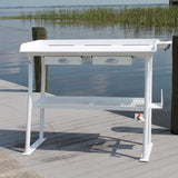 Rough Water Deluxe Fish Cleaning Station Fillet Table 50"W x 23"D x 36"H- RWFCS50-4 - Marine Fiberglass Direct