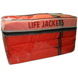 Flowt Storage Bag with Four Adult Type II Life Jackets - 4 PACK - Marine Fiberglass Direct