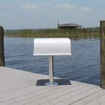 Helmsman Leaning Post 31"H x 23" W x 16" D - CMHLP - Marine Fiberglass Direct
