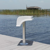 Helmsman Leaning Post 31"H x 23" W x 16" D - CMHLP - Marine Fiberglass Direct