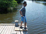 36" H x 13" W - Aluminum Boat Grab bar  - Safety Handrail for Marine, Dock, Deck, Pool, Hot Tub