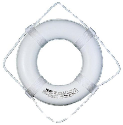 Taylor Made - 20" White Foam Ring Buoy - Marine Fiberglass Direct