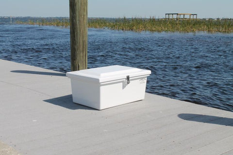 Fiberglass Dock Box - 12H X 25W X 17D - CM00 – Marine Fiberglass Direct