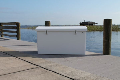 Rough Water Dock Box - 70"W x 29"D x 33"H - RWDB70 - Marine Fiberglass Direct