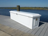 Fiberglass Dock Box - 18"H X 121"W X 16"D - CM10 - Marine Fiberglass Direct