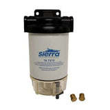 Sierra Fuel/Water Separator Kit 1/4" Aluminum Head AquaVue Bowl - 18-7932 - Marine Fiberglass Direct