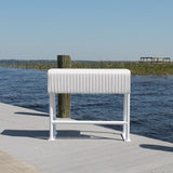 Aluminum Leaning Post 34"H x 32" W x 18" D - SLLP03 - Marine Fiberglass Direct