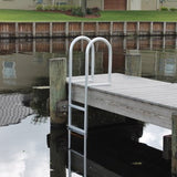 C&M Marine - 7 Step Standard Fixed Dock Ladder - Marine Fiberglass Direct