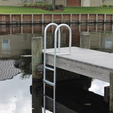 C&M Marine - 4 Step Standard Fixed Dock Ladder - Marine Fiberglass Direct