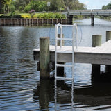 C&M Marine - 8 Step Standard Lift Dock Ladder - Marine Fiberglass Direct