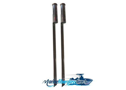 Aluminum Sand Spike Stake Rod Holder - TWO - Marine Fiberglass Direct