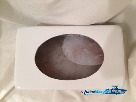 13¾" x 8¼" x 4-1/8" Fiberglass Speaker Box for 6x9 Speakers - NOT Painted/Finished - Marine Fiberglass Direct